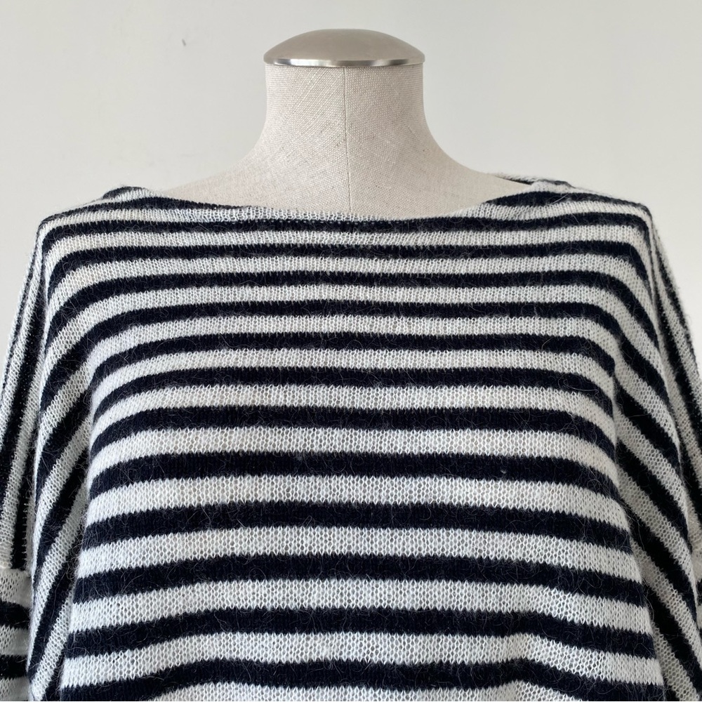 All Saints Black and White Striped Sweater - Picture 6 of 10